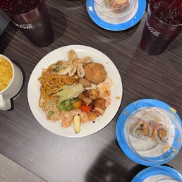 sushi, soup, main meal sushi, soup, main meal