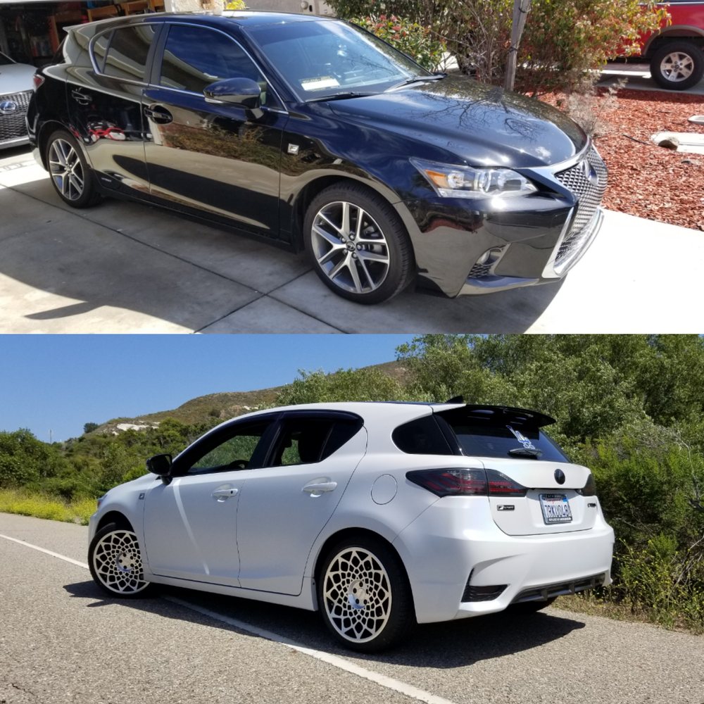 Wrap Legacy - Before and After Lexus CT200H - Auto Customization Near Me - Upland, California Wrap Legacy - Before and After Lexus CT200H - Auto Customization Near Me - Upland, California