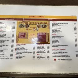 Quick Snack - Menu, Feb 2025