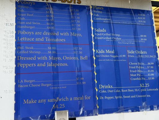 Menu photo 1 LA Po Boy Denham Springs, LA Menu photo 1 LA Po Boy Denham Springs, LA