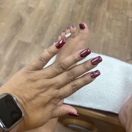Pedicure and full set