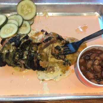 Blackwood BBQ - platter subbed with beans - Barbeque Near Me - Chicago, Illinois