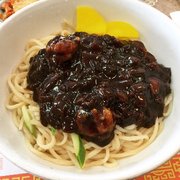 Photo of China Way Restaurant - Santa Clara, CA, United States. Beef and prawn Jajjangmyun ($8.50).