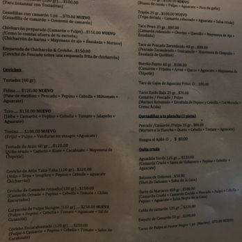 Sirilo | Cocina Folk - Menu - Seafood Near Me - Oaxaca, OAX