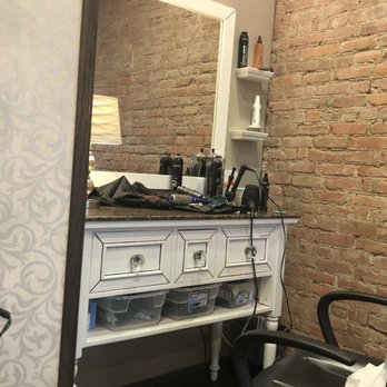 Gia's Salon - Personable Vanity's for each stylist. Very cute - Hair Stylists Near Me - Brighton, Michigan