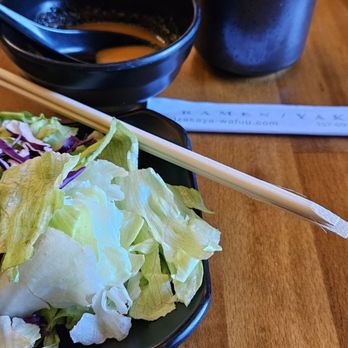 Wafuu Izakaya - Salad with ginger dressing. - Izakaya Near Me - Forest Hills, New York Wafuu Izakaya - Salad with ginger dressing. - Izakaya Near Me - Forest Hills, New York