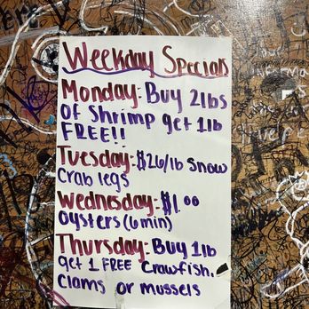 Crazy Crab - Weekday Specials - Cajun/Creole Near Me - Streamwood, Illinois