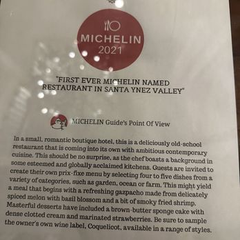 First & Oak - Michelin star - New American Near Me - Solvang, California