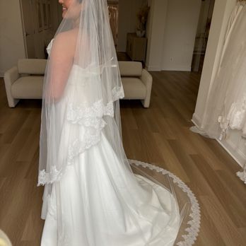 The Ivory Concept - trying on veils - Bridal Near Me - Malvern, Pennsylvania The Ivory Concept - trying on veils - Bridal Near Me - Malvern, Pennsylvania