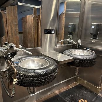 Ford's Garage Wesley Chapel - You have to see the funky bathroom - Burgers Near Me - Lutz, Florida