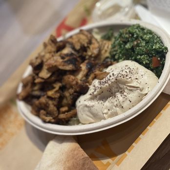Yafa Hummus - Chicken Shawarma Bowl - Mediterranean Near Me - Livermore, California