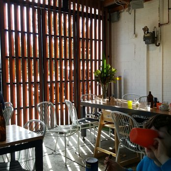 Leroy's Cafe - Great outside heated area.  Usually there is a playground out the back but they are currently renovating. - Cafes Near Me - Newport, VIC
