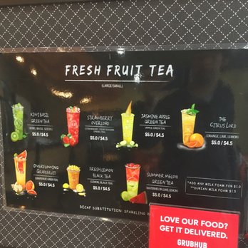 Feng Cha Teahouse - Fresh Fruit Tea Menu - Desserts Near Me - Newark, California