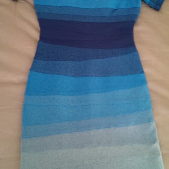 blue ombre bandage dress Classic Blue Ombre Dress