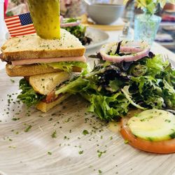 Voilà French Café - Club-delicious! Beautiful presentation.  Ig @yumthatgreenville