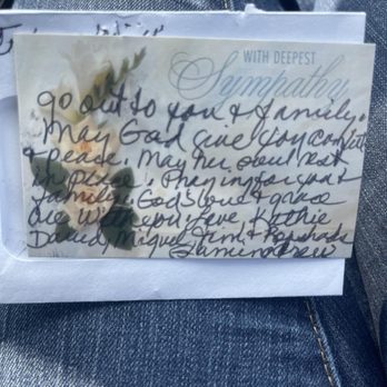 Avas Flowers - This is what they wrote on the card. Smdh Ridiculous - Florists Near Me
