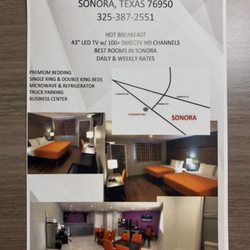 Economy Inn - Brochure from the front desk. We got the room at the last minute for less than $80/night via Hotels.com.