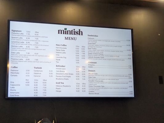 Menu photo 2 Mintish Coffee House Seattle, WA Menu photo 2 Mintish Coffee House Seattle, WA