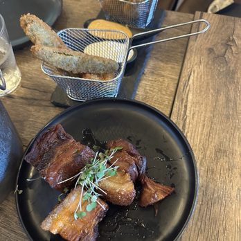 American Tapas Bar - Pork Belly and Fried Pickles - New American Near Me - Fort Lauderdale, Florida