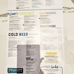 Bar Louie - Evansville - Menu