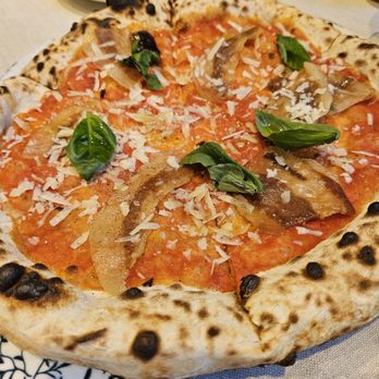 Fuoco Matto - Our tomato puree pizza. - Italian Near Me - Florence, FI Fuoco Matto - Our tomato puree pizza. - Italian Near Me - Florence, FI
