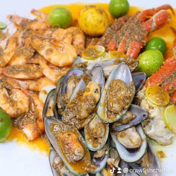 Crawfish Chef - a plate of seafood and shrimp - Seafood Near Me - Puyallup, Washington Crawfish Chef - a plate of seafood and shrimp - Seafood Near Me - Puyallup, Washington