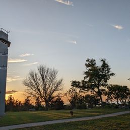 Visitor's center at sunset