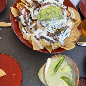 Cantina Beach - Nachos and Diablo margarita - Mexican Near Me - Key Biscayne, Florida