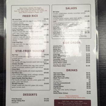 Bangkok Kitchen - Menu - Thai Near Me - Santa Ana, California