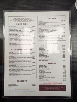 Menu photo 2 Bangkok Kitchen Santa Ana, CA