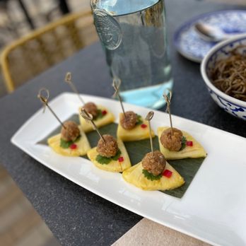Pineapple Thai - Coconut, peanut, pork ball on pineapple - Thai Near Me - Cupertino, California