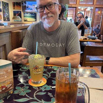 Islands Restaurant - Top shelf, Cadillac margarita and a passionfruit iced tea and the old guy - Burgers Near Me - Northridge, California Islands Restaurant - Top shelf, Cadillac margarita and a passionfruit iced tea and the old guy - Burgers Near Me - Northridge, California
