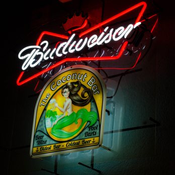 The Coconut Bar - a neon sign for a bar - Bars Near Me - Stuart, Florida