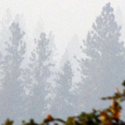 Sierra Sun Cloud Inn - The view to the north during the King fire