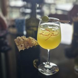 Saint Paul Mountain Vineyards - Green sangria and a "pot of gold" for St. Patrick's day