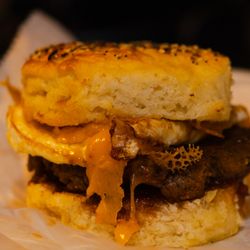 350° Bakery - pretty sure this was a vegan patty and cheese, but I got a real egg on it, so technically not vegan at all in the end.