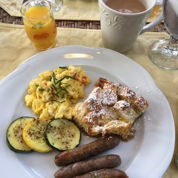 Brick Inn Bed And Breakfast - Breakfast - French Toast a delicious bread pudding. The meal was absolutely delicious and presented beautifully. - Bed & Breakfast Near Me - Washington, Missouri Brick Inn Bed And Breakfast - Breakfast - French Toast a delicious bread pudding. The meal was absolutely delicious and presented beautifully. - Bed & Breakfast Near Me - Washington, Missouri