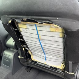 Back panel removed as ot couldn't stick to the back of the seat anymore Back panel removed as ot couldn't stick to the back of the seat anymore