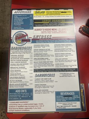 Menu photo 3 Addie's Diner Midland, TX
