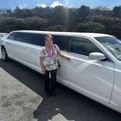 Hawaii Blue Sky Limousine - My beautiful grandma so happy we got a limo for the day