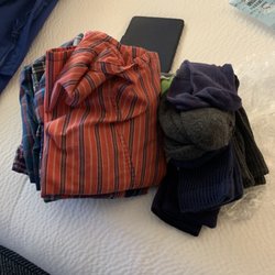 Rainbow Laundry - Nicely folded socks and shorts!