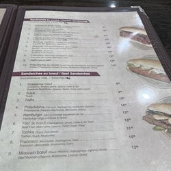 Nara Resto Lounge - Sandwich Menu