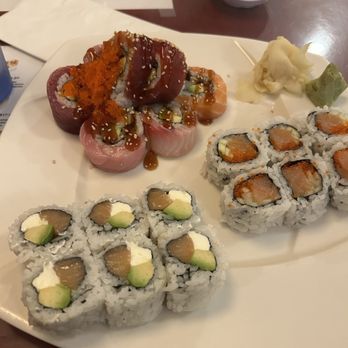 Yuri Japanese Restaurant - Furthest : rainbow roll. Front left: Philly roll. Front right: San Jose Roll - Japanese Near Me - San Jose, California Yuri Japanese Restaurant - Furthest : rainbow roll. Front left: Philly roll. Front right: San Jose Roll - Japanese Near Me - San Jose, California