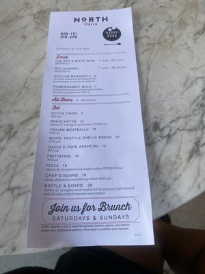 Menu photo 7 North Italia Dallas, TX