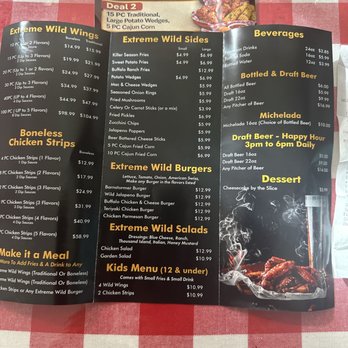 Extreme Wild Wings - The menu - Chicken Wings Near Me - Arroyo Grande, California Extreme Wild Wings - The menu - Chicken Wings Near Me - Arroyo Grande, California