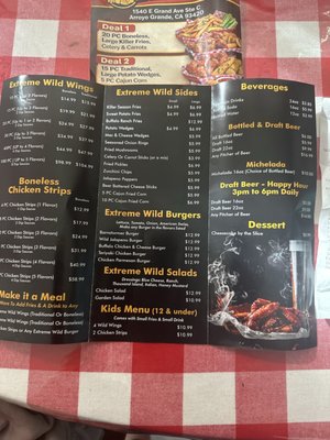 Menu photo 5 Extreme Wild Wings Arroyo Grande, CA Menu photo 5 Extreme Wild Wings Arroyo Grande, CA