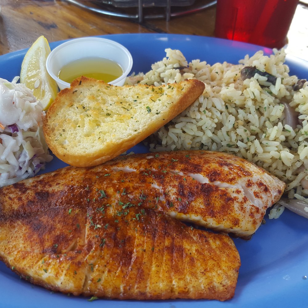 Capt Benny's - Broiled tilapia plate - Cajun/Creole Near Me - Stafford, Texas