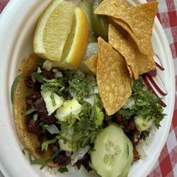 Great deal!!  Tacos Al pastor.