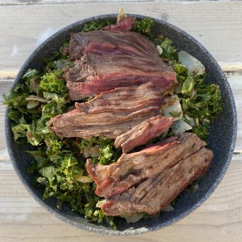 Blueys Kitchen - Chopped kale salad with steak - Cafes Near Me - Santa Monica, California
