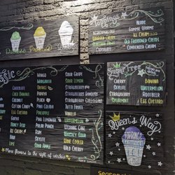 Ice Queens - Menu board